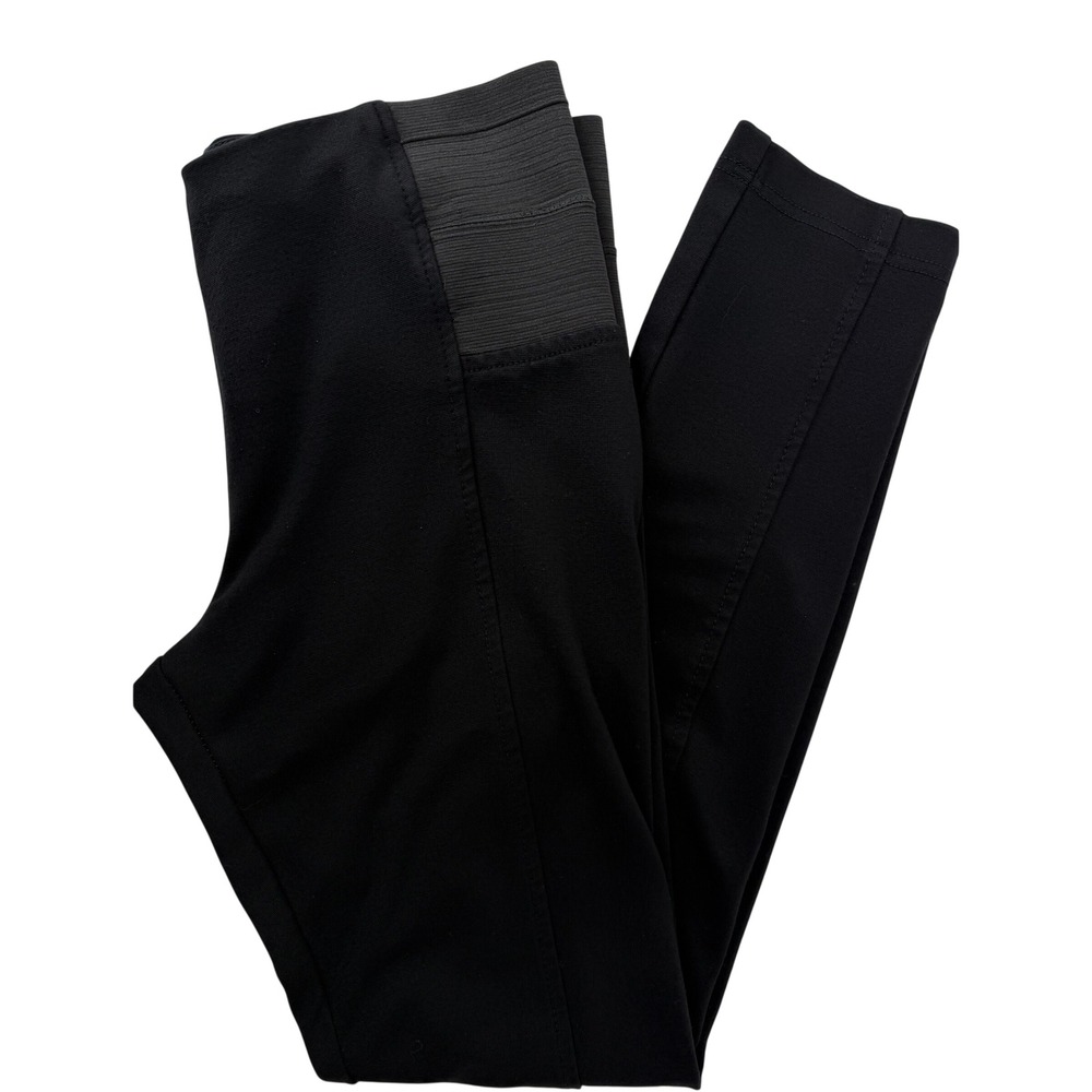 KUT from the Kloth Angie Skinny Black‎ Pull On High Rise Elastic Waist Pants L